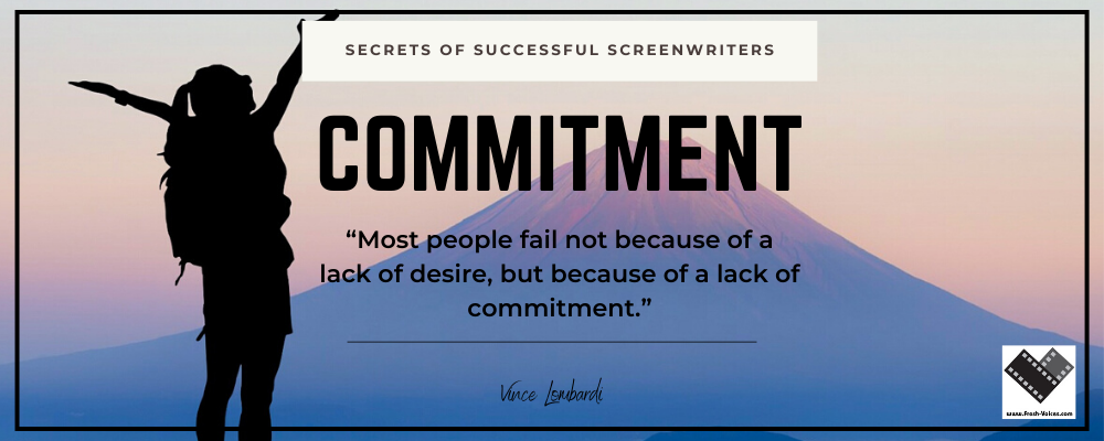 Secrets of Successful Screenwriters Commitment 1000x400